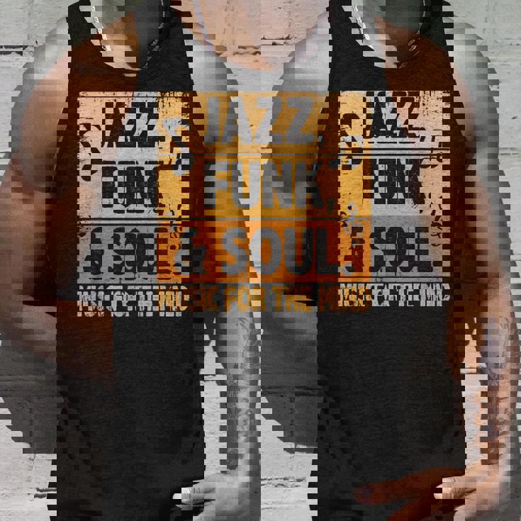 ジャズファンクソウルミュージックフォーザマインドジャズラバーファンクファナティック タンクトップ 彼への贈り物