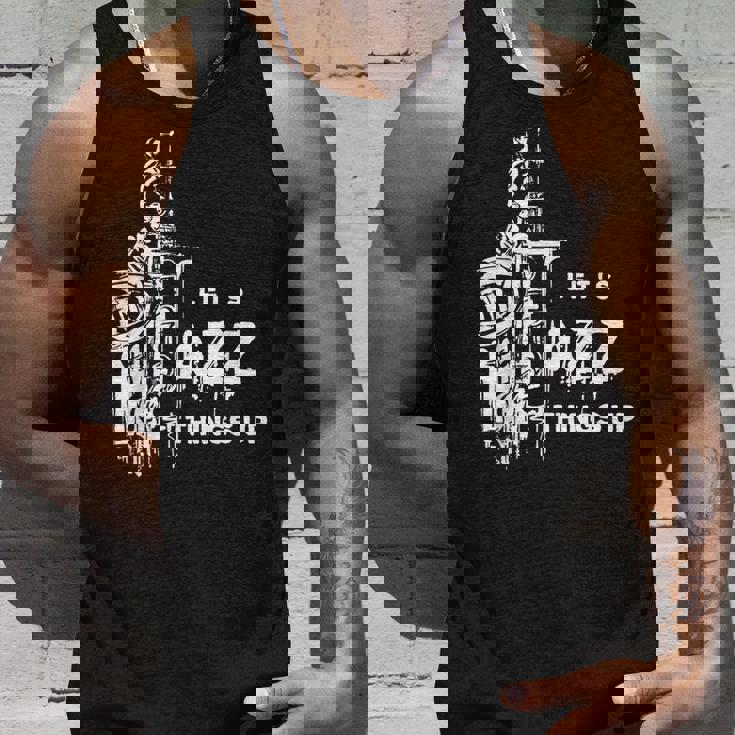 ジャズ・サックス レッツ・ジャズ・シング・アップlet's Jazz Thing Up タンクトップ 彼への贈り物