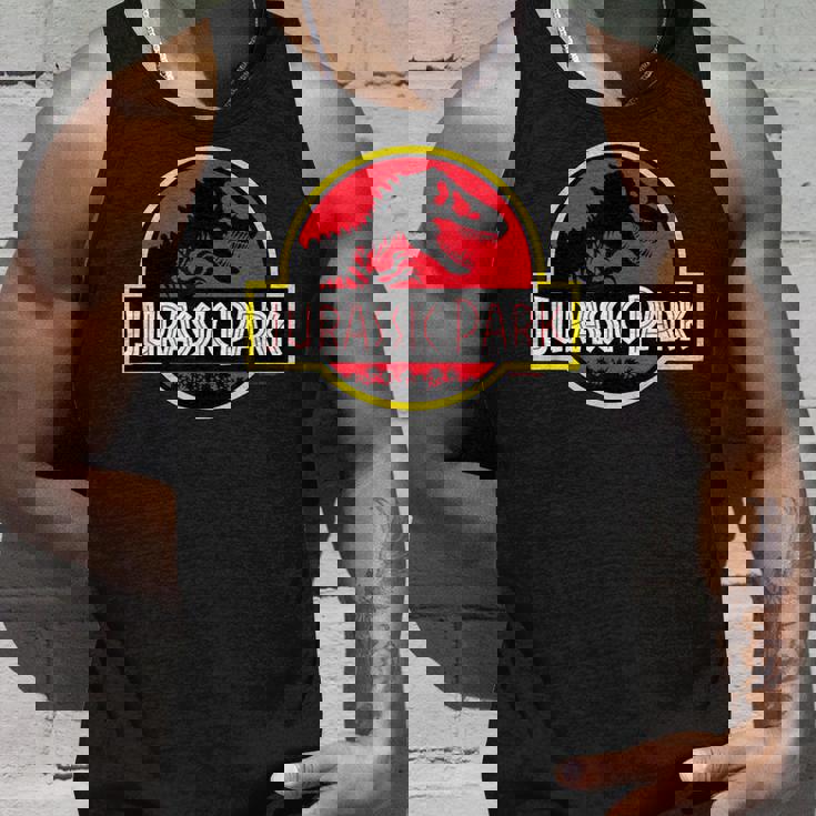 ジュラシックパークのロゴ 公式ライセンス商品。 タンクトップ 彼への贈り物