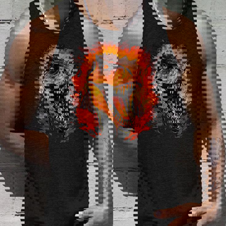 ジュラシックワールド ティラノサウルスレックス 恐竜の肖像画 タンクトップ 彼への贈り物