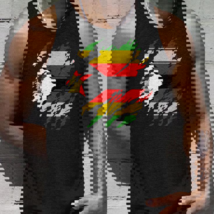 ジンバブエの旗ジンバブエ タンクトップ 彼への贈り物