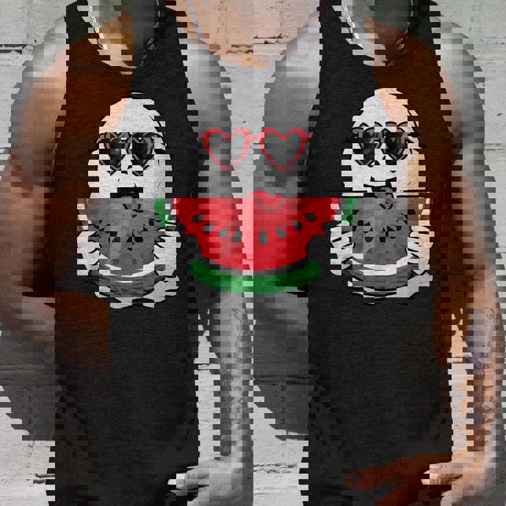 スイカを食べるかわいい幽霊 サマーウィーン ハロウィンコスチューム タンクトップ 彼への贈り物