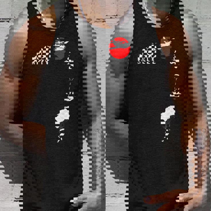 スカイダイビング、パラシュートアウトフィット、スカイダイビング、パラシュツリスト タンクトップ 彼への贈り物