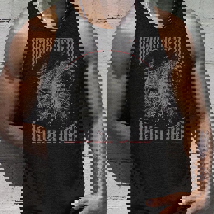 スカル＆バフォメット ヘビーメタル タンクトップ 彼への贈り物