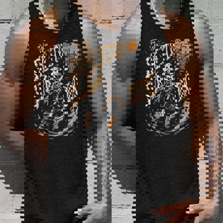 スケルトンスラムダンク 怖いバスケットボール ハロウィン タンクトップ 彼への贈り物