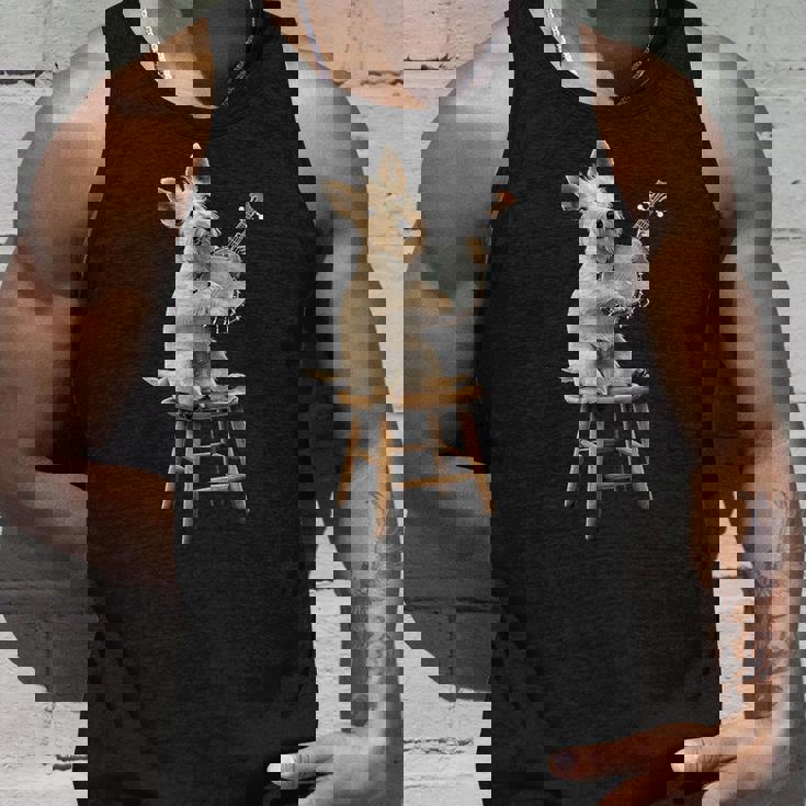 スコティッシュ・テリア・ドッグ ブルーグラス バンジョー選手 タンクトップ 彼への贈り物