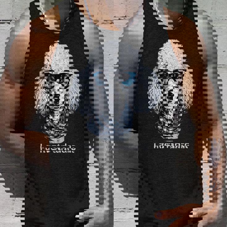 スタンダードプードル愛好家、I Havetandards、面白いプードルデザイン。 タンクトップ 彼への贈り物