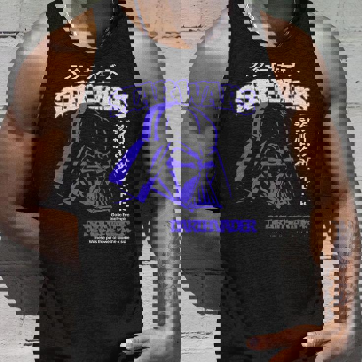 スター・ウォーズ 新たなる希望 ダース・ベイダー 日本のカタカナ ポートレート タンクトップ 彼への贈り物