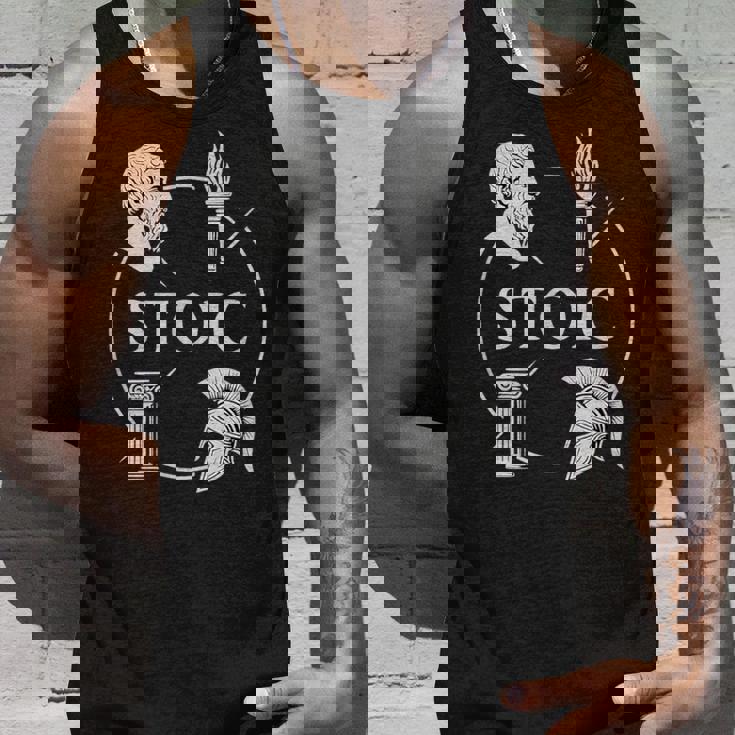ストイックな美徳 – 知恵の勇気 正義 自己習得のシンボル タンクトップ 彼への贈り物