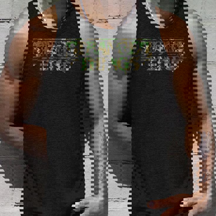 ストレンジャー・シングス ロゴ 迷彩 デモゴルゴン アンティーク調 逆さま タンクトップ 彼への贈り物