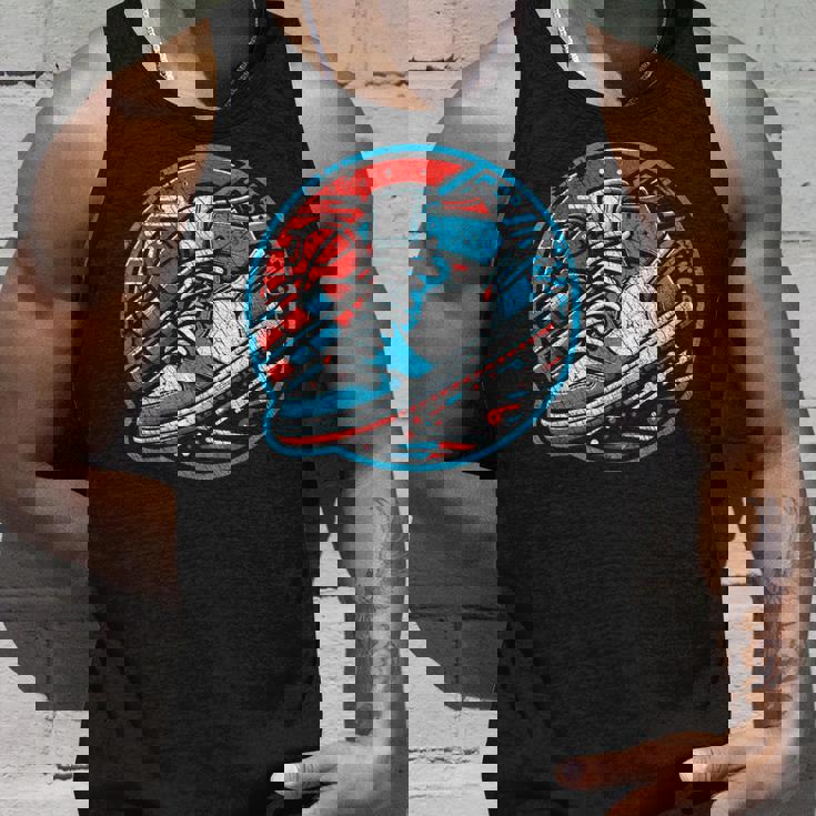 スニーカーヘッドバスケットボールファン タンクトップ 彼への贈り物