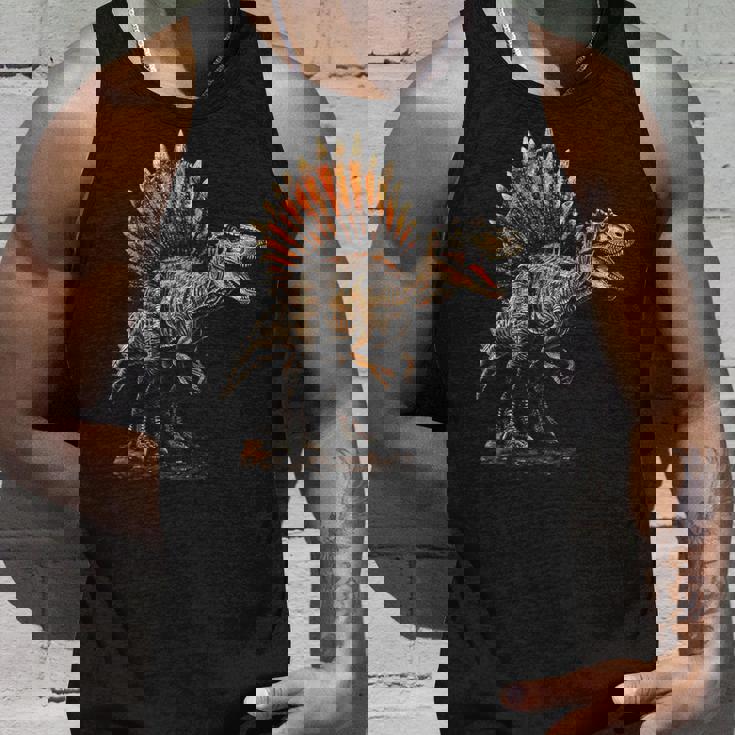 スピノサウルス 恐竜 グラフィックアート スピノサウルス タンクトップ 彼への贈り物