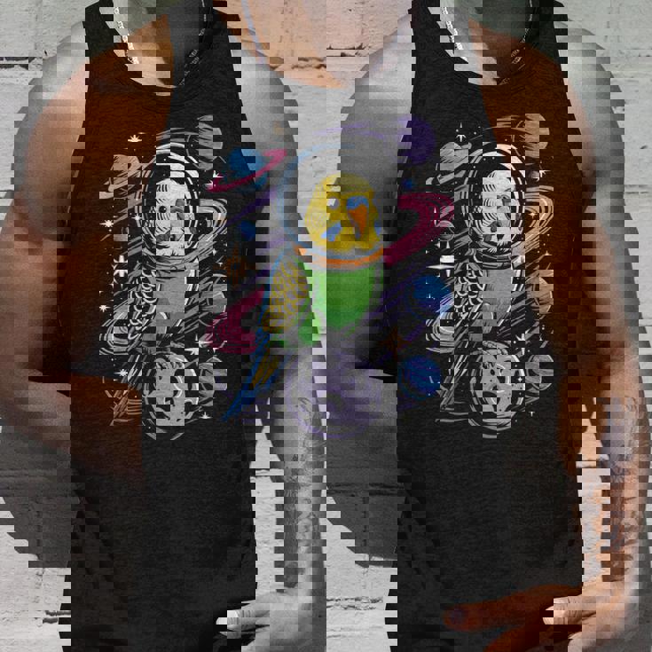 スペースセキセイインコ 宇宙飛行士セキセイインコ タンクトップ 彼への贈り物