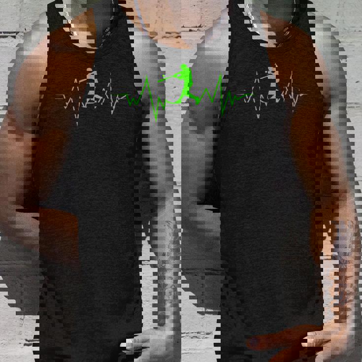 スポーツファンのための野球ハートビートクールなデザイン タンクトップ 彼への贈り物