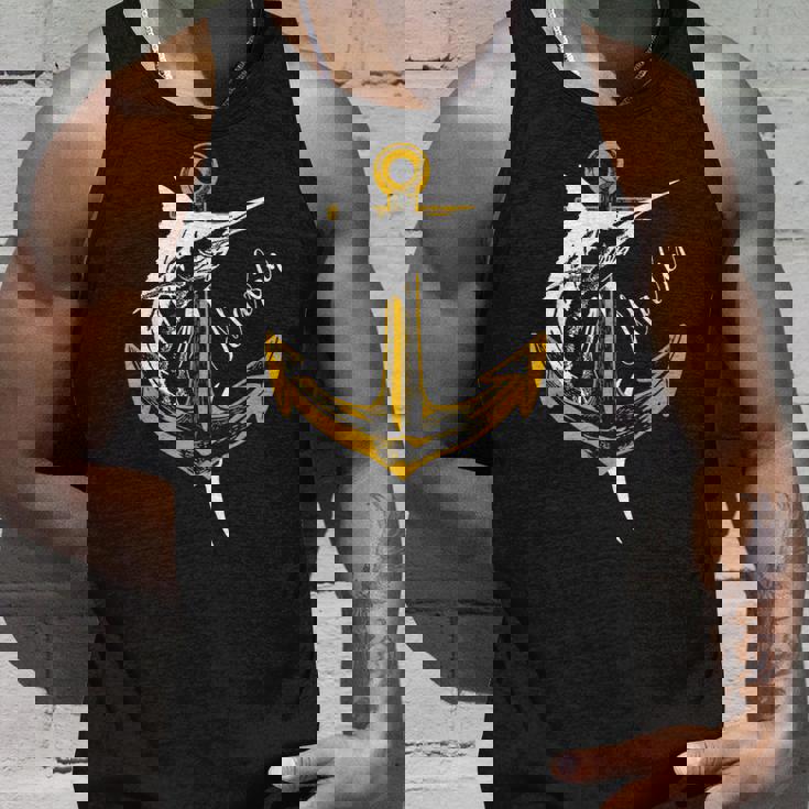 スポーツフィッシング カジキ メカジキ セイルフィッシュ アンカー付き タンクトップ 彼への贈り物