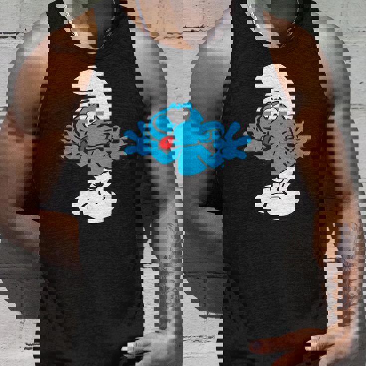 スマーフ ジョキー スマーフ 舌 ジョイフル ブルー コミック スマーフェット タンクトップ 彼への贈り物