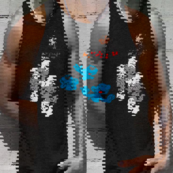 スマーフグループ スマーフ ガーガメル 魅惑のブルーフレンズのファン タンクトップ 彼への贈り物