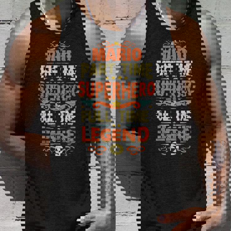 スーパーヒーロー マリオ レジェンド パーソナライズ 面白い 名前 マリオ タンクトップ 彼への贈り物