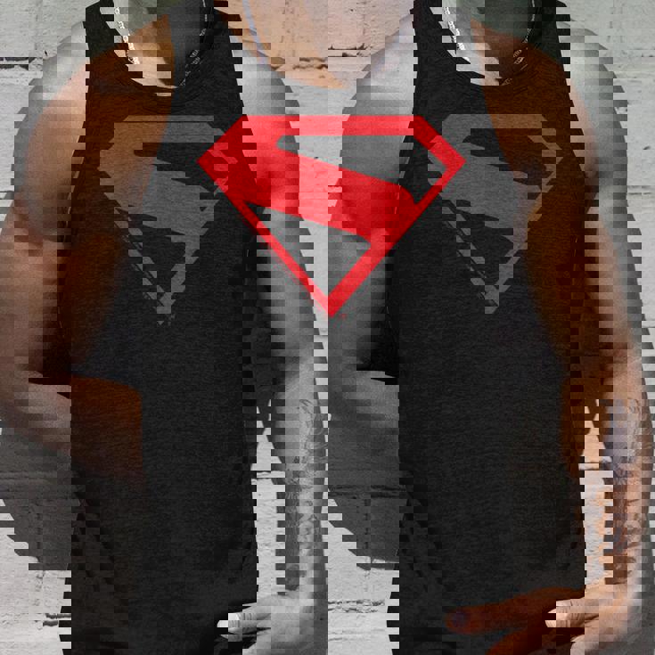 スーパーマン映画デザインのスーパーマンシルエット。 タンクトップ 彼への贈り物