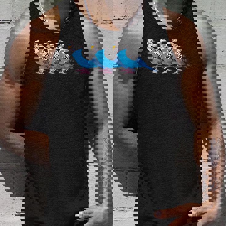 セキセイインコ鳥、セキセイインコ青い鳥 タンクトップ 彼への贈り物