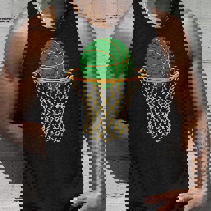 セントパトリックバスケットボールグリーンシャムロックバスケットボール タンクトップ 彼への贈り物