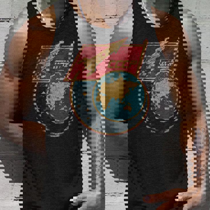 ソビエト連邦 宇宙 スプートニク ロケット Cccp ソ連 プロパガンダ タンクトップ 彼への贈り物