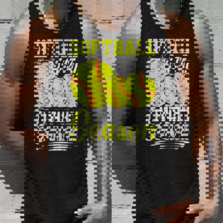 ソフトボールは私の好きな季節の楽しいデザイン。 タンクトップ 彼への贈り物