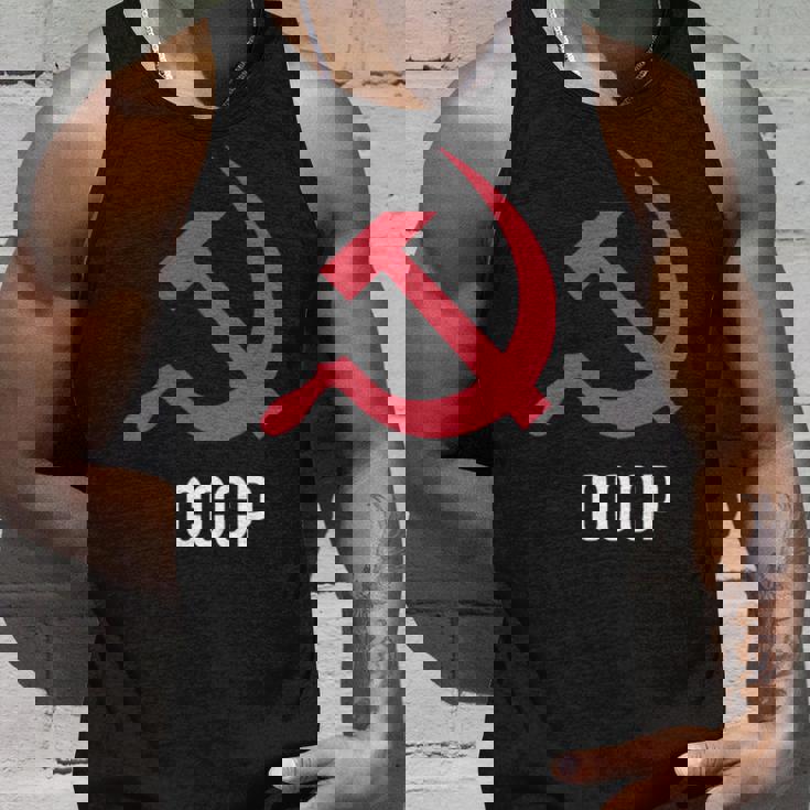 ソ連ロシアソビエト連合ハンマー 胸に鎌 Cccp付き タンクトップ 彼への贈り物