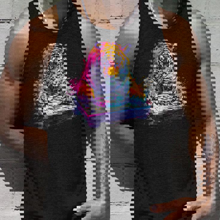 タイガーミュージック Dj ターンテーブル Dj タイガーテクノ ダンスクラブ ハウス タンクトップ 彼への贈り物