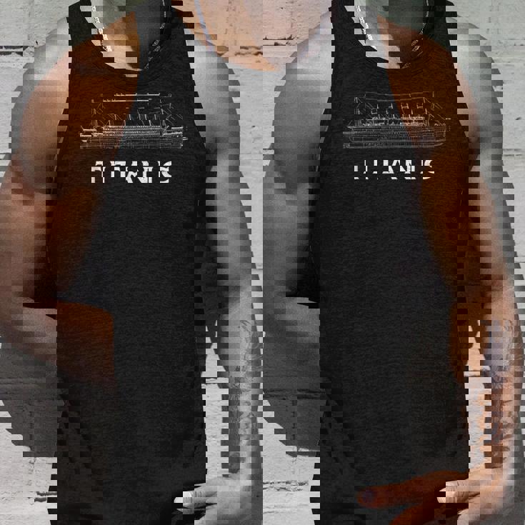 タイタニック 船の映画ポスター 1912年4月 ビンテージデザイン タンクトップ 彼への贈り物