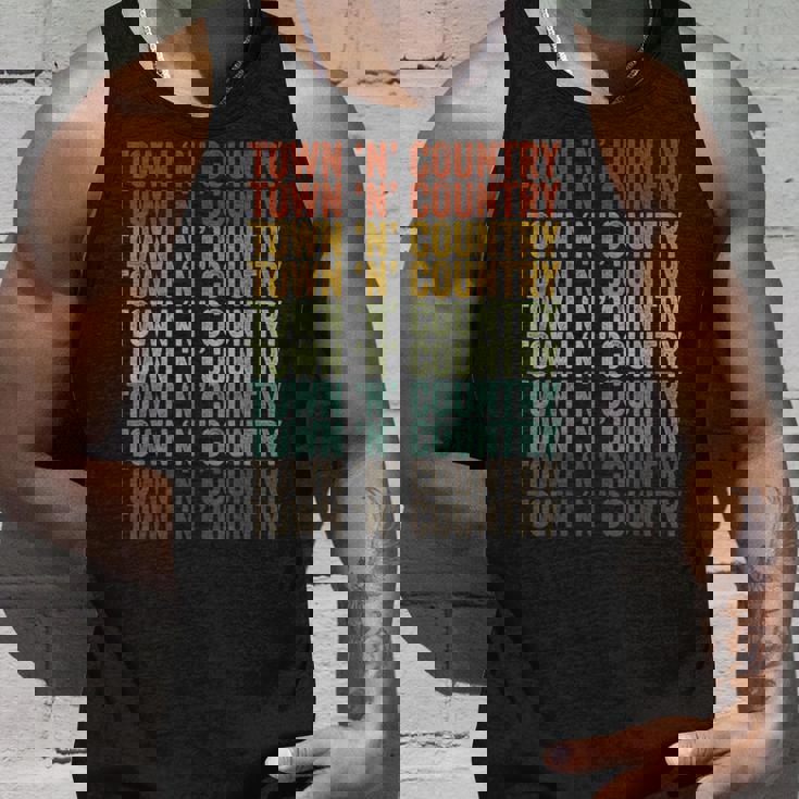 タウンアンドカントリーシティレトロ タンクトップ 彼への贈り物