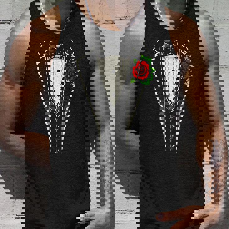 タキシード蝶ネクタイ、面白い紳士用タキシード。 タンクトップ 彼への贈り物