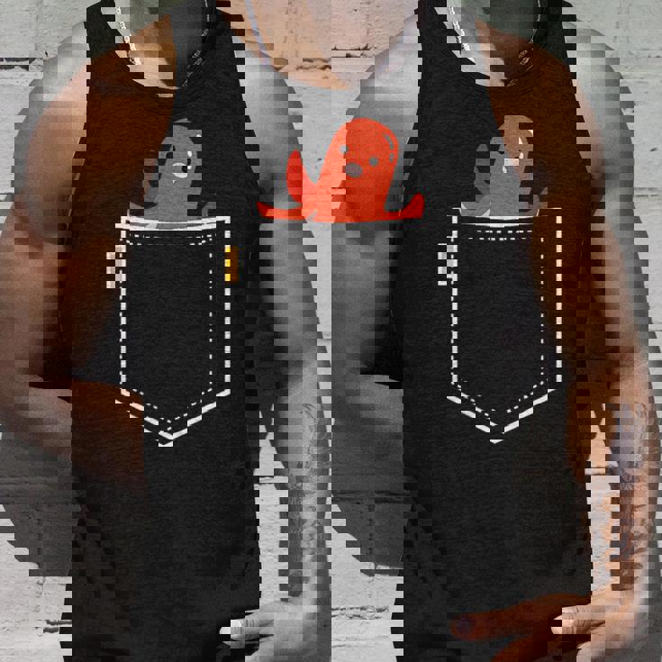 タコさんウインナー たこさん ウインナー 食べ物 イラスト ワンポイント ポケット デザイン かわいい おもしろ タンクトップ 彼への贈り物