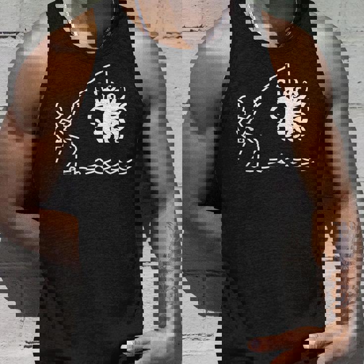 タコ釣りタコクラーケンケンケファロポッド ファニータコ タンクトップ 彼への贈り物