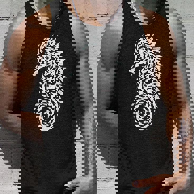 タツノオトシゴ ポリネシア トライバル マオリ柄 ライト タンクトップ 彼への贈り物