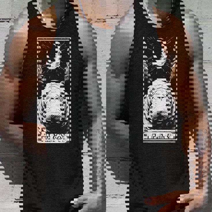 タロットカード ヴィンテージ 三日月 マナティー 海 動物 恋人 タンクトップ 彼への贈り物