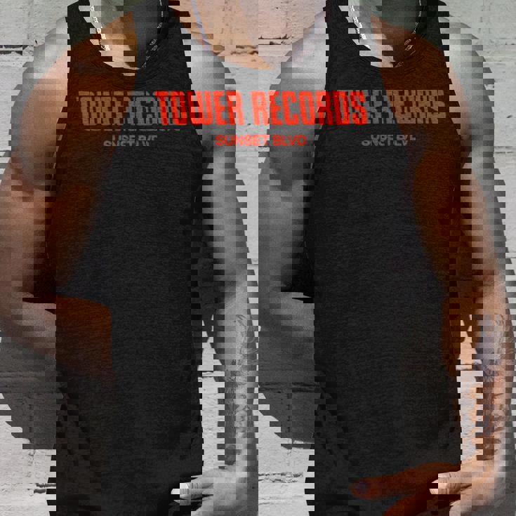 タワーレコード レトロ サンセット ブルバード ビンテージ音楽 ハリウッド 長袖tシャツ タンクトップ 彼への贈り物