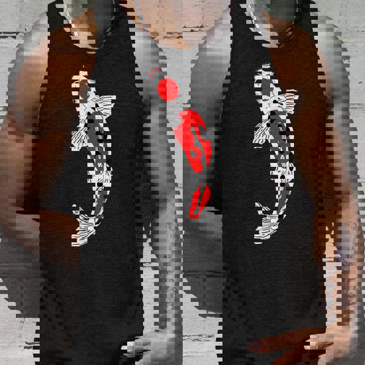 タンチョウサンケ 赤・白・黒鯉 タンクトップ 彼への贈り物