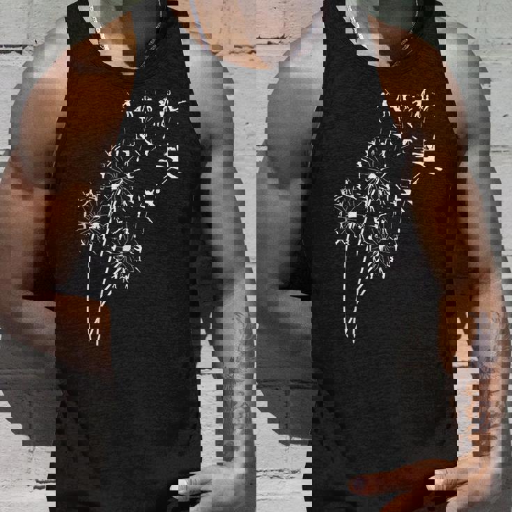 タンポポ バトントワラーの花、花のバトントワリング ツリー タンクトップ 彼への贈り物