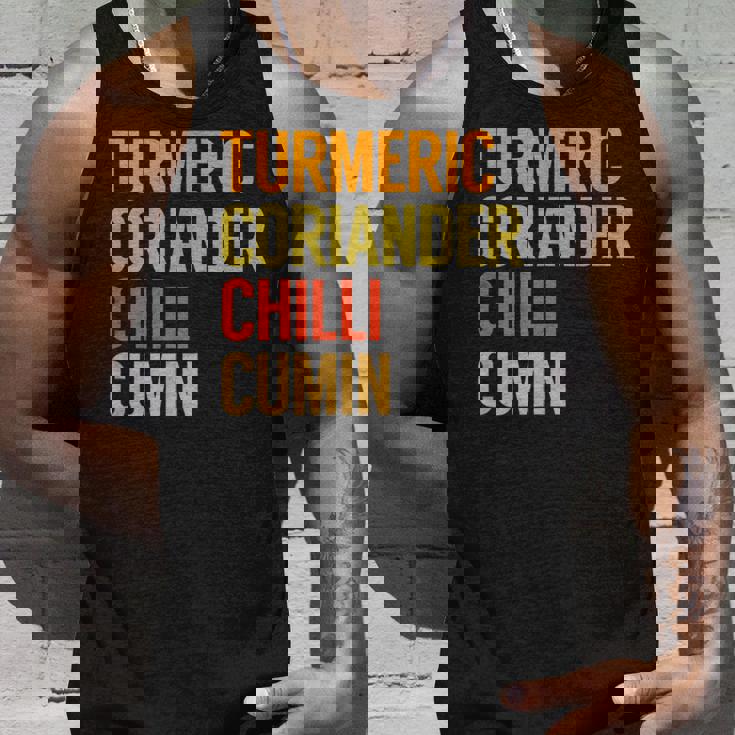 ターメリック コリアンダーチリクミン カレー タンクトップ 彼への贈り物