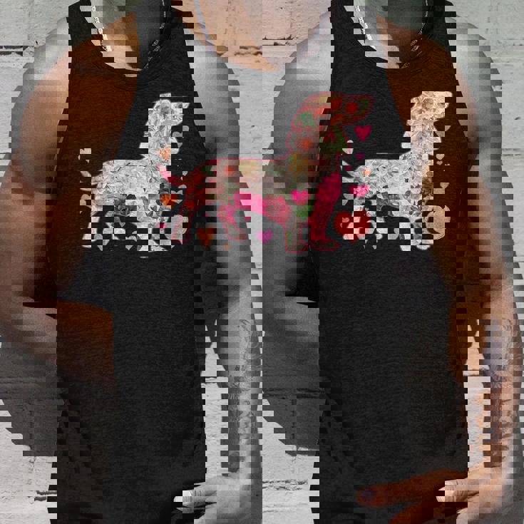 ダックスフントの解体新書 ミニチュアダックス 犬の飼い主 ダックス飼い おもしろ 愛犬家 犬 ダックスフント タンクトップ 彼への贈り物