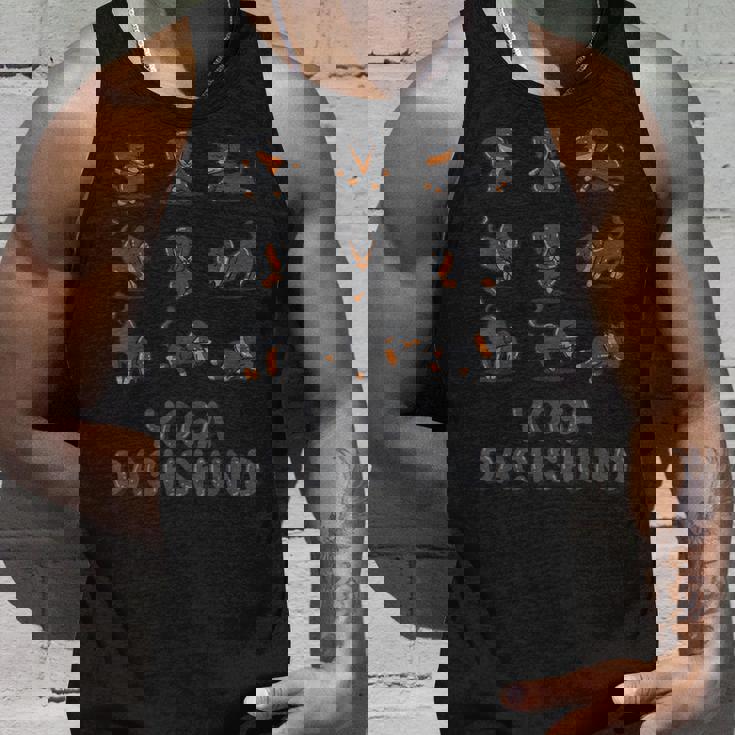 ダックスフンド ヨガシャツ Weiner 瞑想 禅 ヨガ 犬好き タンクトップ 彼への贈り物