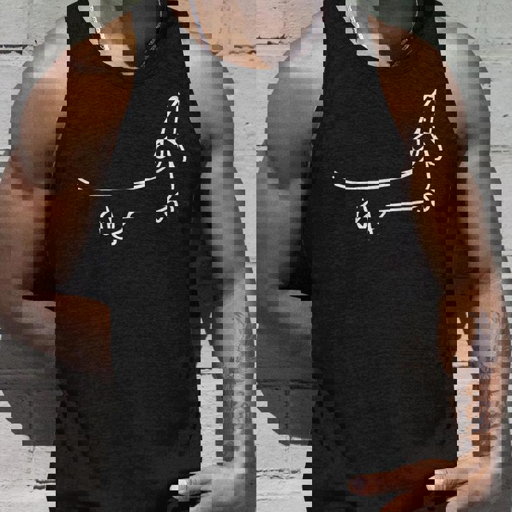 ダックスフンド 犬のモチーフの動物の顔 アートモチーフの犬 タンクトップ 彼への贈り物