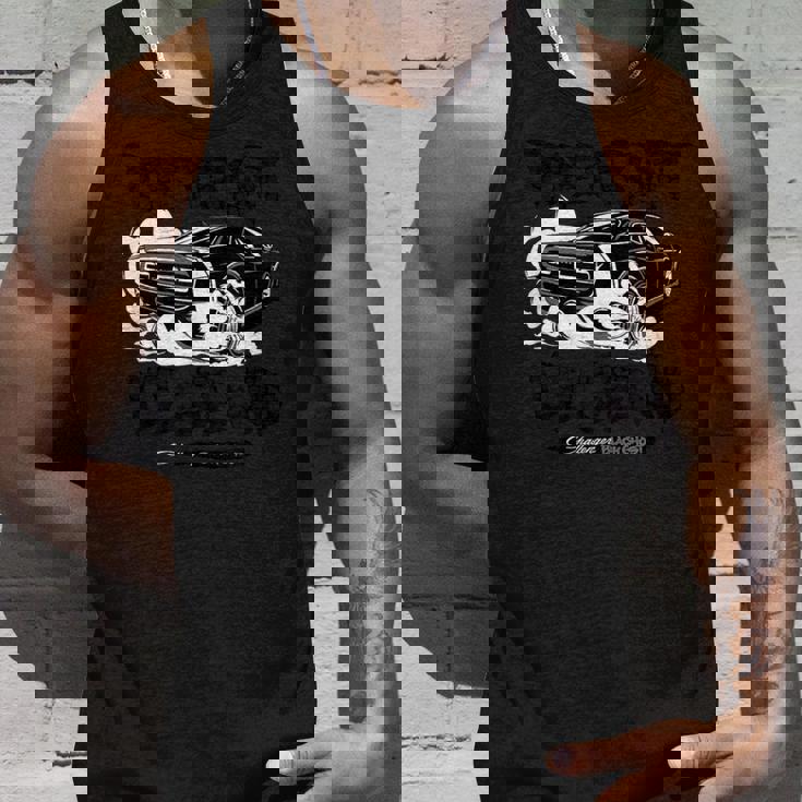 ダッジ・チャレンジャー・ブラック・ゴースト、デトロイト・レジェンド タンクトップ 彼への贈り物