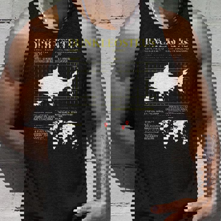 ダンクルオステウス デボン紀の海の怪物 絶滅動物 タンクトップ 彼への贈り物