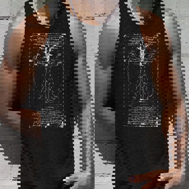 ダ・ヴィンチ ヤギ ヴィトルヴィアン バフォメット 悪魔 オカルト Dainci Goat Baphomet タンクトップ 彼への贈り物