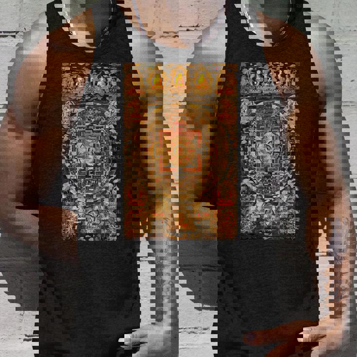 チベット曼荼羅 仏教 スピリチュアル タンカ 芸術 仏教 タンクトップ 彼への贈り物