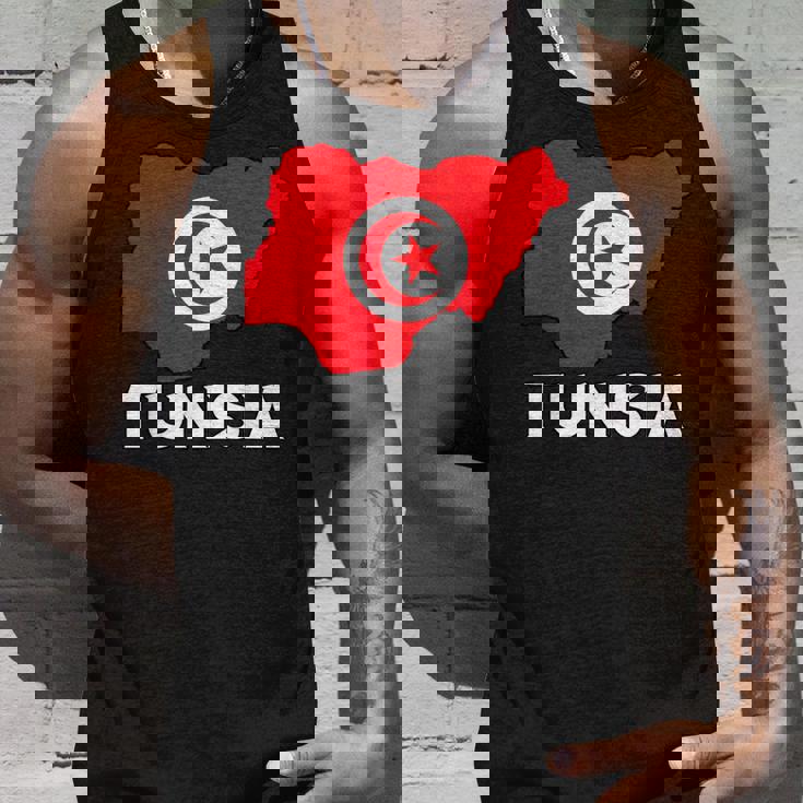 チュニジア国旗 地図 チュニジアのルーツ チュニジア プライド チュニジア タンクトップ 彼への贈り物