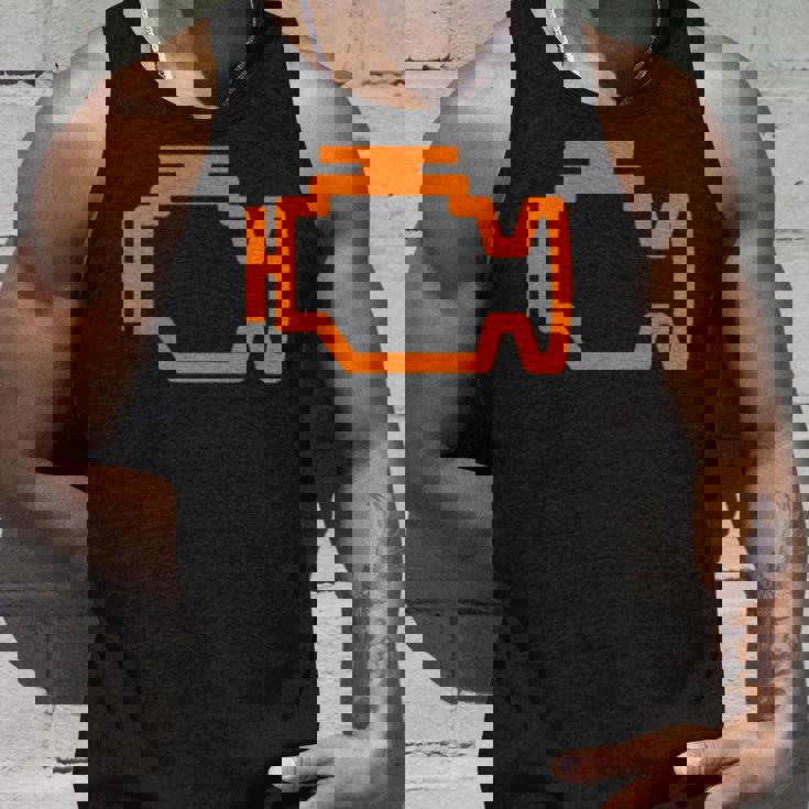 チューナーカー ガイ Ledチェックエンジンライト タンクトップ 彼への贈り物