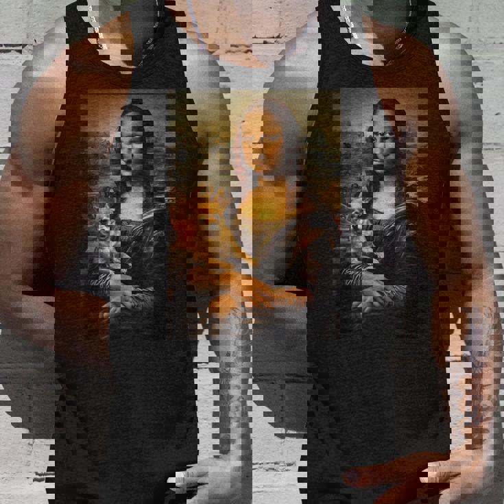 チワワ モナリザ 絵画 アート 犬 ママ お父さん タンクトップ 彼への贈り物